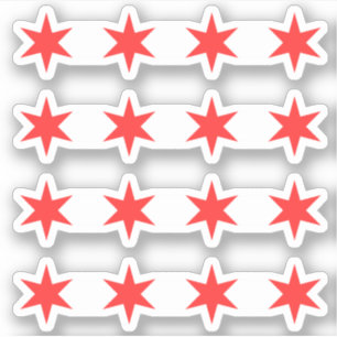 Les autocollants des quatre étoiles du drapeau de