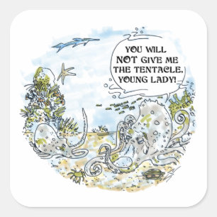 Les autocollants du carré Tentacle