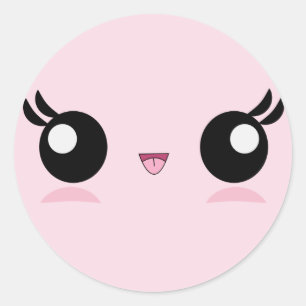 Les autocollants Kawaii Baby Face