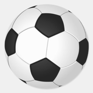 les autocollants ronds du football de 3 pouces à