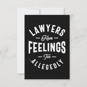 Les Avocats Ont Aussi Des Sentiments. Carte RSVP p