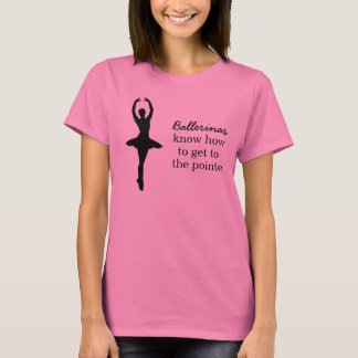 Les ballerines savent obtenir au T-shirt de point