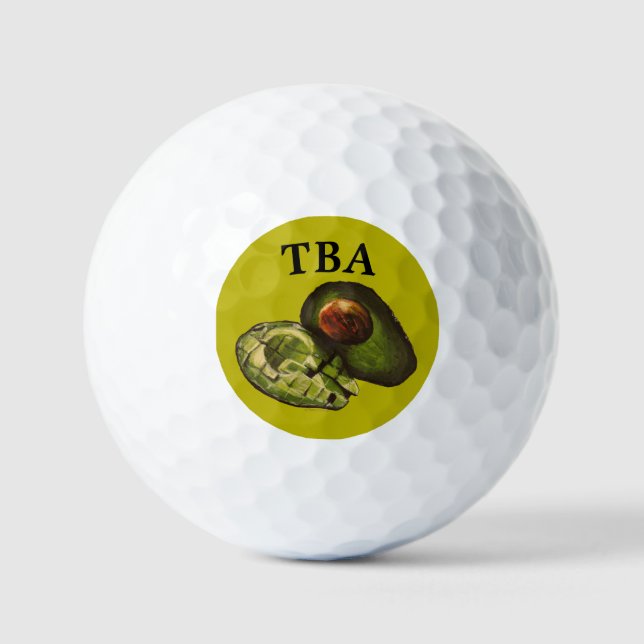 Les balles de golf Avocado (Recto)