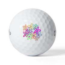Les balles de golf florales