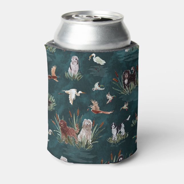 LES BARBETS Deep Teal Can Cooler Dosenkühler (Kanne Rückseite)