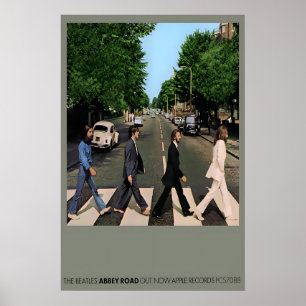 Les Beatles 1969 Affiche Promo Abby Road Impressio