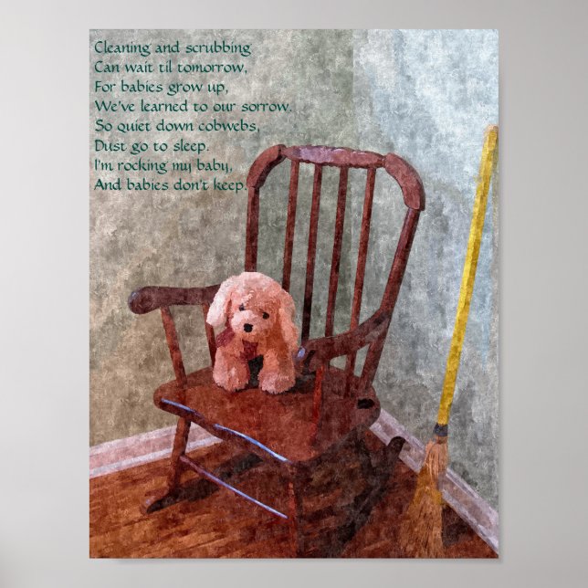 "Les bébés ne gardent pas" Poster de la pépinière (Devant)