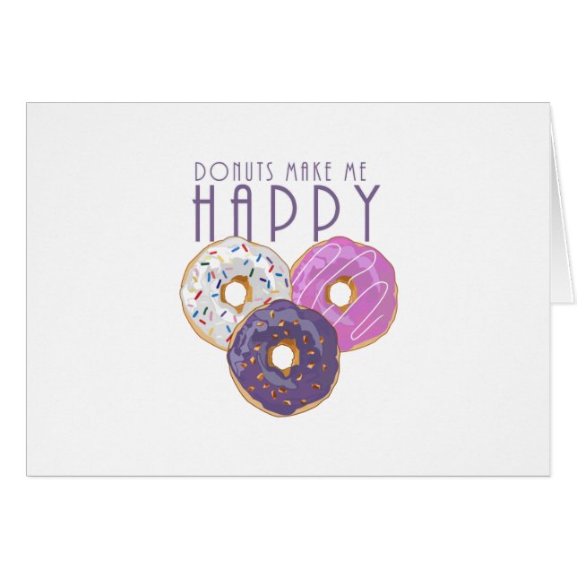 Les beignes me rendent heureux (Devant horizontal)