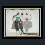 "Les Belles Sauvagettes" Art Deco 16x20 Poster<br><div class="desc">Les Belles Sauvagettes de 1920 Art Deco Print by George Barbier</div>