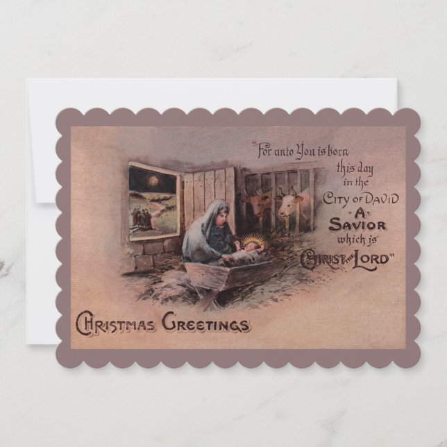 Les bénédictions de la carte de Noël (Devant)