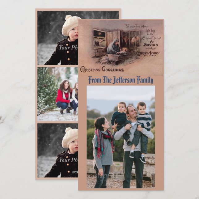 Les Bénédictions de Noël Carte Photo (Devant / Derrière)