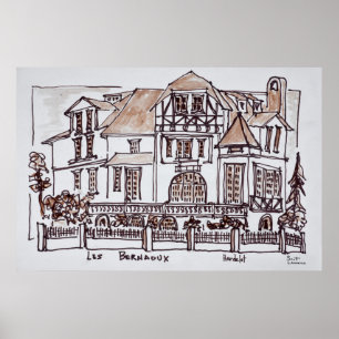 Les Bernaoux Neufchatel Hardelot, Frankreich Poster