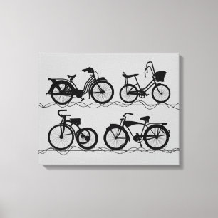 Les Bicyclettes Leinwanddruck