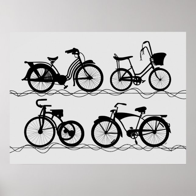 Les Bicyclettes Poster (Vorne)