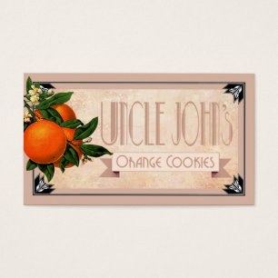 Les biscuits orange Art Déco Uncle John's sont pré