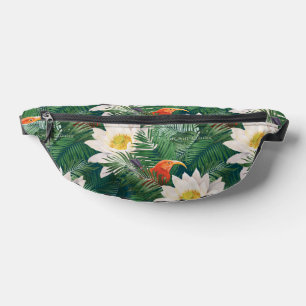 Les Blancs Lotus Tropical Birds & Lotus Motif