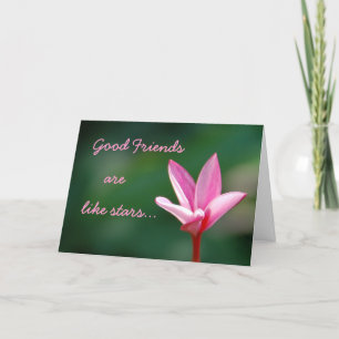 Les bons amis sont comme la carte Stars