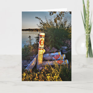 "Les bouées hibernent" Carte d'anniversaire