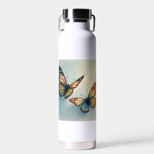 Les bouteilles d'eau papillon