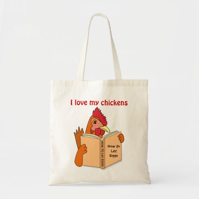 Les cadeaux de poulet I aiment mon sac de (Devant)
