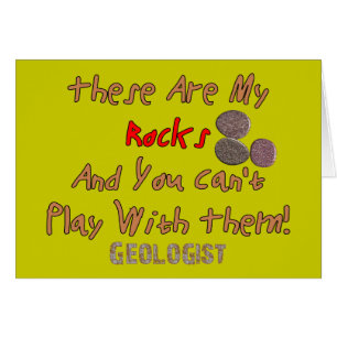Les cadeaux drôles de géologue "ceux-ci sont mes