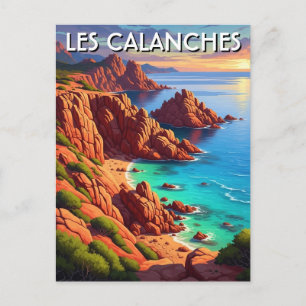 Les Calanches Frankreich Korsika Reise Postkarte