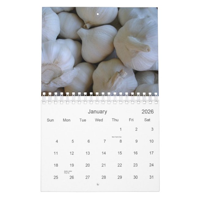 Les calendriers de Casey - fruits et légume (Jan 2026)
