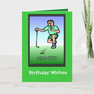 Les cartes d'anniversaire de golf, ça n'est plus l
