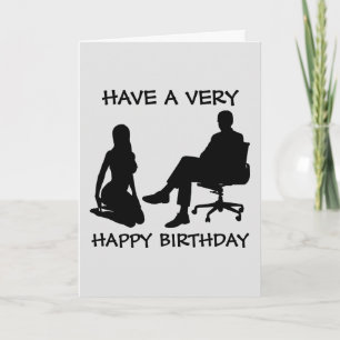 LES CARTES D'ANNIVERSAIRE KINKY POUR ELLE, LA FEMM