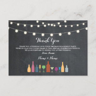 Les cartes de Merci stockent la craie de boissons