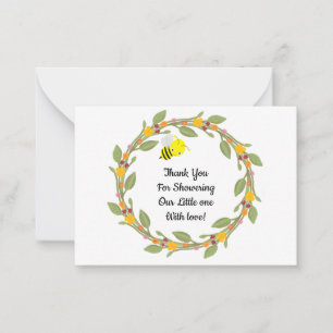 Les Cartes De Remerciement De La Fleur Doodle