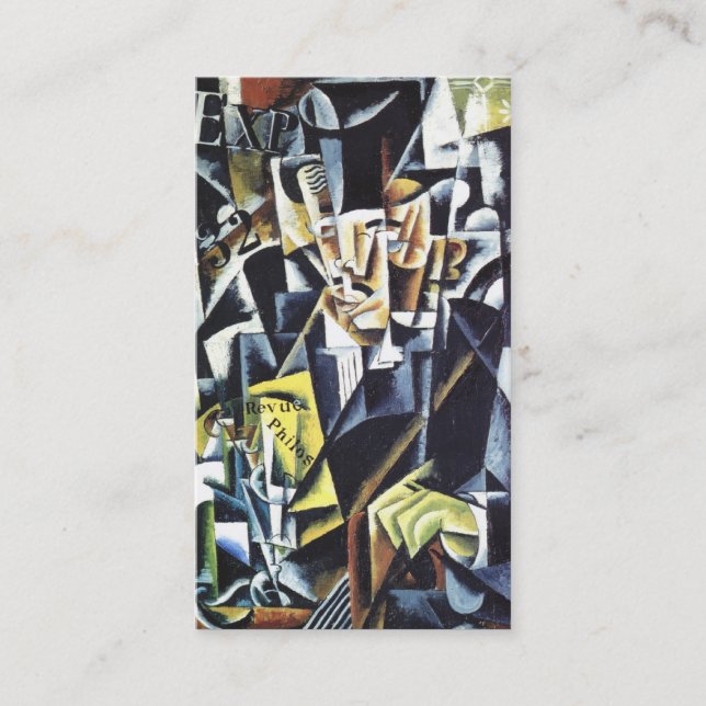 Les cartes de visite de la coutume artistique de P (Devant)