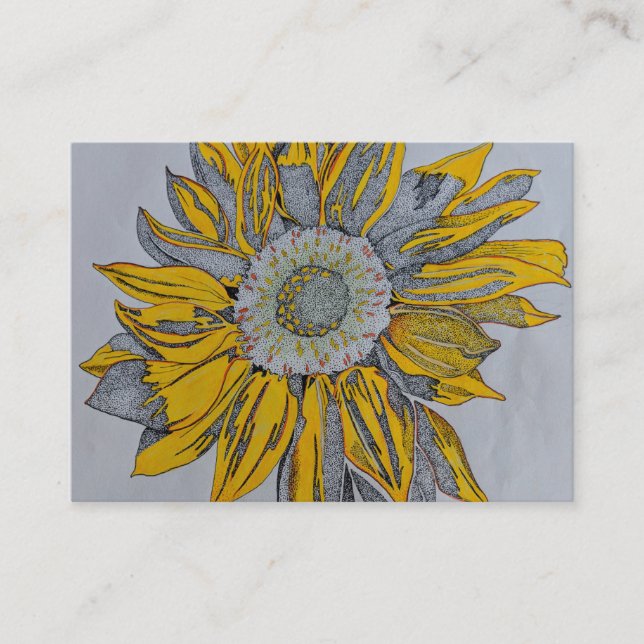 Les cartes de visite de tournesol, tournesol ont (Devant)