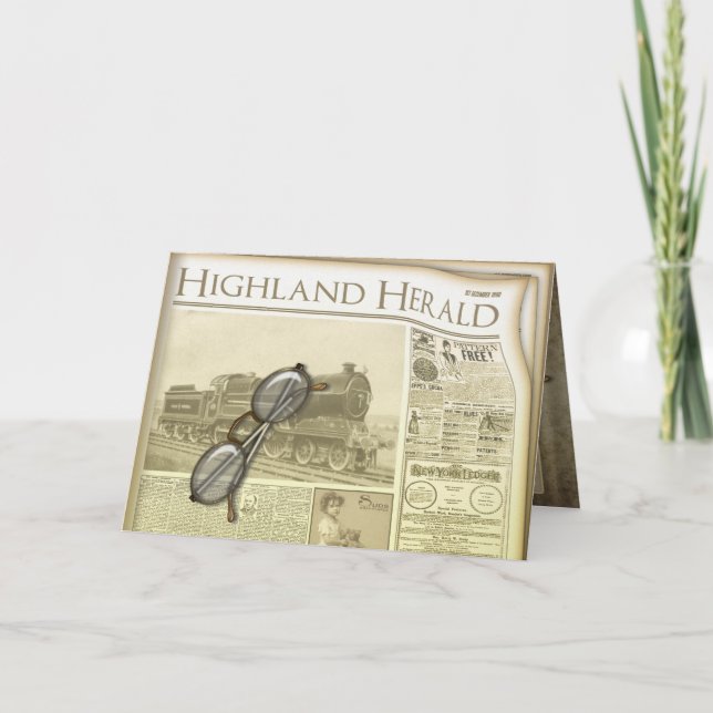 Les Cartes de voeux et de notes des journaux (Devant)