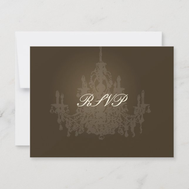 Les cartes RSVP PixDezines Chandelier nécessitent  (Devant)