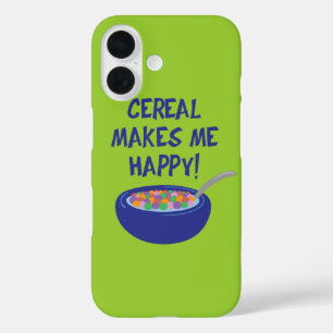 Les céréales me rendent heureux coque iphone