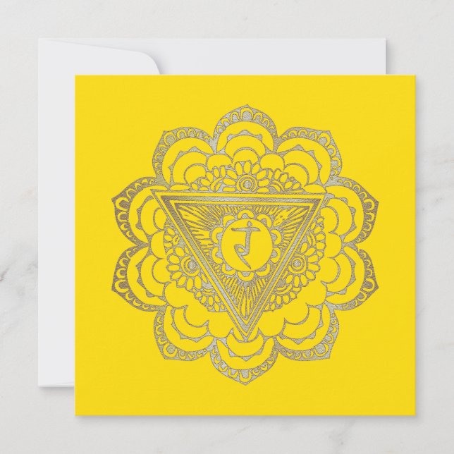 Les Chakras Manipura - Carte de voeux (Devant)