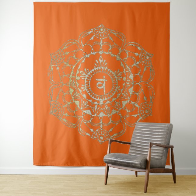 Les Chakras Svaddhistana - Tapisserie (En situation)