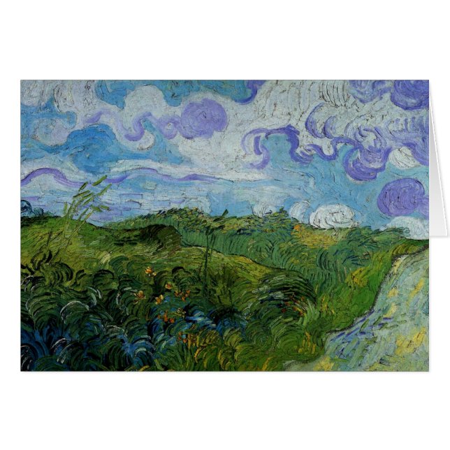 Les champs de blé vert par Vincent van Gogh (Devant horizontal)