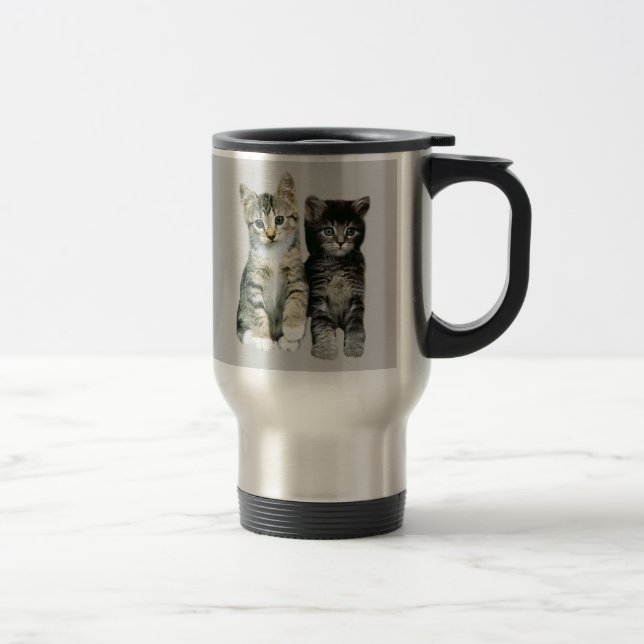 Les chatons autour ici des chats sont tasse (Droit)