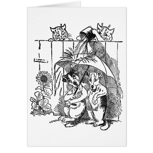 Les chats allègres trempent des chiens Louis (Devant)