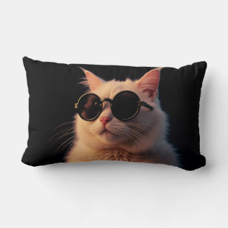 Les chats cool lancent des oreillers