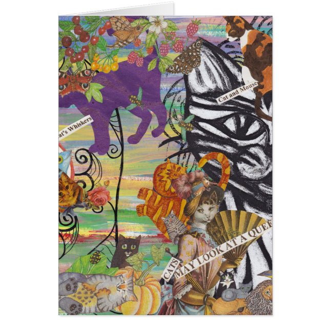 Les chats peuvent regarder une carte de la Reine (Devant)