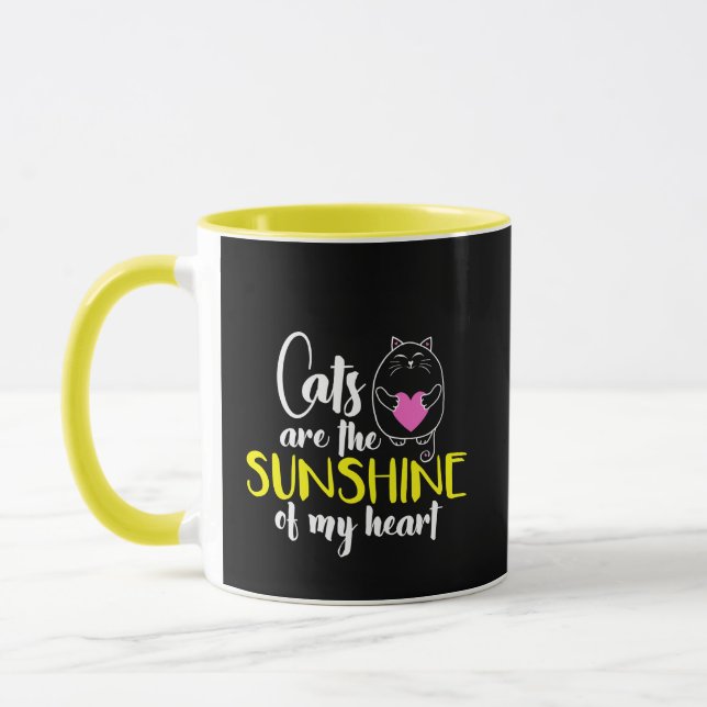 Les chats sont le soleil de My Heart Mug (Gauche)