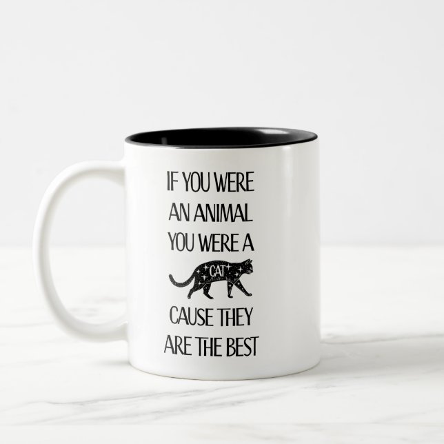 Les chats sont les meilleurs. Mug pour les amoureu (Gauche)