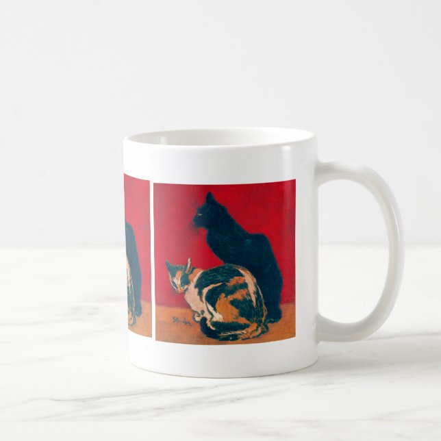 Les Chats von Theophile Steinlen Kaffeetasse (Rechts)
