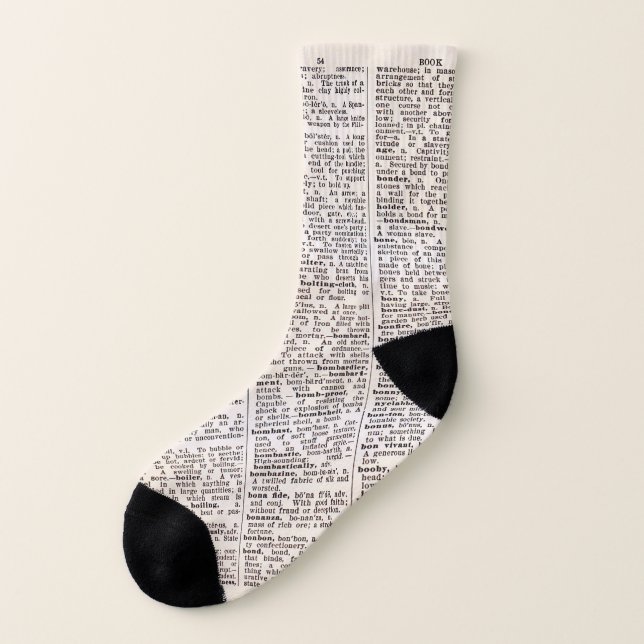 Les chaussettes de l'amoureux des livres (Gauche - extérieur)
