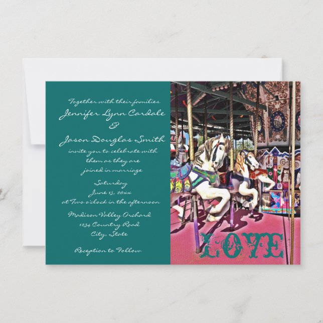 Les Chevaux de Carousel aiment les invitations au  (Devant)