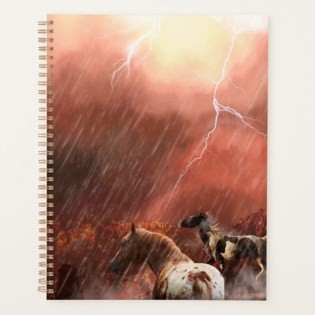 LES CHEVAUX SAUVAGES DÉSERTENT LA TEMPÊTE (Devant)