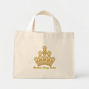 Les chiens de refuge ont la règle ! Mini Sac fourr
